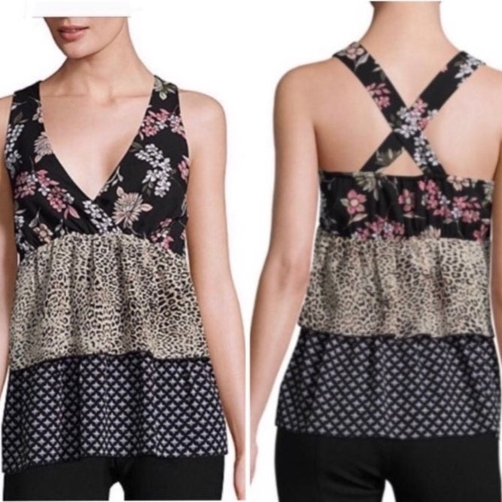 Libby Edelman Halter Ruffle Top Large